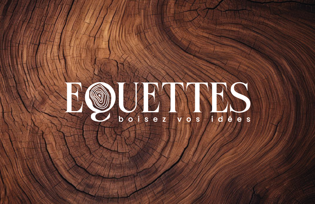Présentation du logo Equettes, identité pour un artisan du bois par Studio Macla, graphiste à Tours